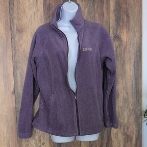 Columbia Purple Ski Snow Jacket Fleece 1X